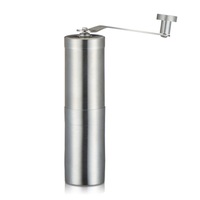 Portable Conical Burr Mill Manual Stainless Steel Bean Pepper Hand Crank Coffee Grinder, Gift Box Package