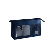 Portable Hanging Gargle Bag Waterproof Large-Capacity Travel Cosmetic Bag - Navy