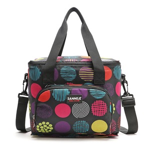 Portable Lunch Bag Insulated Cooler Food Bags Camping Picnic Box Shoulder Thermal Double Layer Student Picnic Food Storage