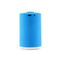 Portable Mini Automatic Electric Compression Vacuum Pump Food Storage Packing Wrapping Device + 5 Compressed Bags BLUE COLOR