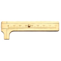Portable Mini Brass Sliding 80mm Gauge Vernier Bead Jewelry Measuring Caliper