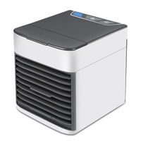 Portable Mini USB Charging TV Air Conditioner Desktop Electric Fan Air Cooler (Black)