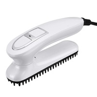 Portable Multifunctional Electric Hair Straightener Comb Beard Brush Massager Tool Men/Women