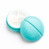 Portable Pill Case Colorful Medicine Jewelry Storage Box Pill Organizer BLUE COLOR