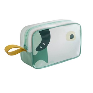Portable PTU Cartoon Wash Bag Transparent Cosmetic Storage Box Makeup Bag Travel Organizer Zipper Bath Make Up Handbags