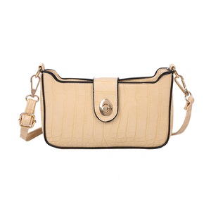 Portable PU Leather Crossbody Bag Women Classic Texture Creative Design Chic Small Shoulder Female Underarm Handbag