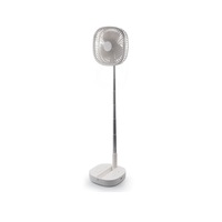 Portable Storage Fan Home Four-speed Timing Fan Retractable with Retractable Rod Wireless Remote Control-White