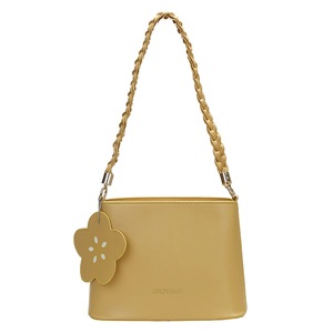PU Flower Pendant Totes Crossbody Handbags Fashion Bucket Women Shoulder Bags Popular Simple Female Daily Bag