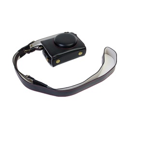PU Leather Camera Protective bag for Canon Powershot G7X Mark 2 G7XII Digital camera, with Strap (Black)