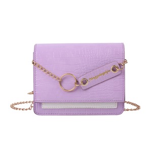 PU Leather Crossbody Bag Classic Texture Delicate Creative Design Chic Women Hit Color Female Small Shoulder Handbag
