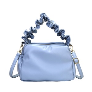 PU Leather Crossbody Handbags Totes Fashion Women Pleated Handle Shoulder Bags Popular Simple Female Daily Bag