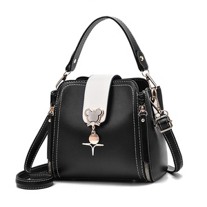 PU Leather Female Small Bucket Handbags Crossbody Bag Lady's Shoulder Bag Fashion Brand Designer Womens Bags