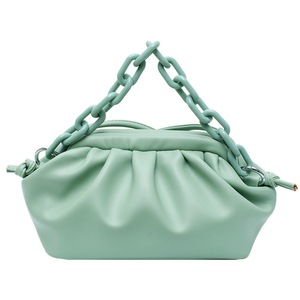 PU Leather Handbag Day Clutches Solid Messenger Bags Women Cloud Shoulder Bag Fashion Exquisite Shopping Bag