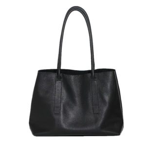 Pu Leather Handbag New Design Tote Bag Large Capacity Business Shoulder Bag Simple Casual Shopping Hand Bag