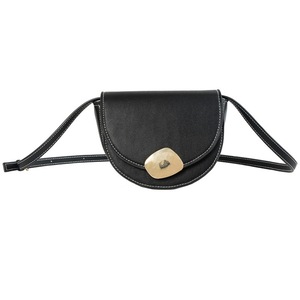 PU Leather Single Shoulder Bag Ladies Handbag Messenger Bag (Black)