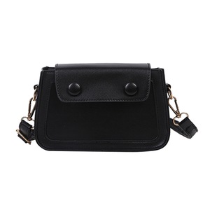 PU Leather Travel Daily Flap Snap Crossbody Handbags Female Solid Shoulder Bag Popular Simple Female Daily Bag