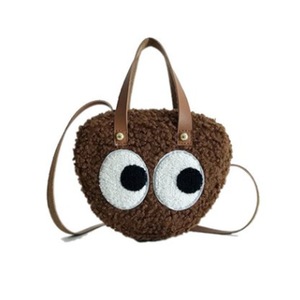 PU Strap Single Shoulder Bag Woolen Ladies Handbag Messenger Bag