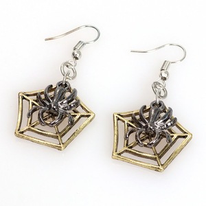 Punk Jewelry Halloween Pumpkin Earrings New Funny Bat Spider Halloween Earrings spider
