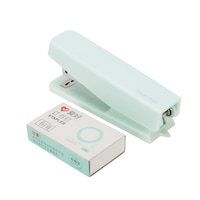 Pure Color Portable Mini Stapler Set with 1000pcs Staples 10# Stationery Office Binding Tool School Binder Teacher Gift