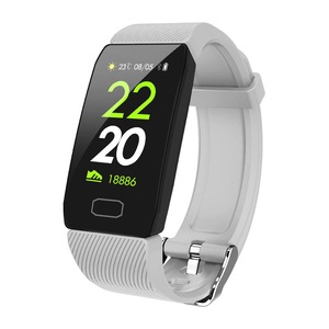 Q1 1.14' All-day Heart Rate Blood Oxygen Sports Mode Weather Alarm Multi-language Smart Watch Band SGRAY COLOR