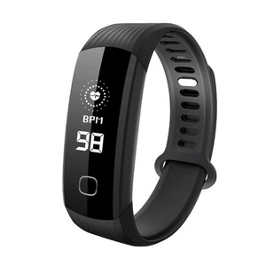 R8 0.96" Color Touch Screen IP67 Waterproof Smart Watch Heart Rate Monitor Pedometer Sport Fitness Smart Bracelet BLACK COLOR