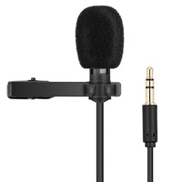 R955 Clip-on Lapel Mic Lavalier Omni-directional Double Condenser Microphone
