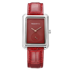 RE203 Square Dial Women Wrist Watch Elegant Design Leather Band Quartz Watches