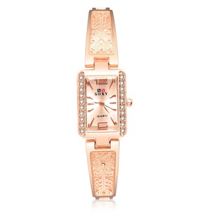 Rectangle Dial Design Ladies Bracelet Watch Fashion Style Quartz Watch