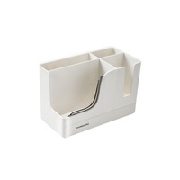 Removable Kitchen Shelf Drain Chopstick Holder Wall-Mounted Separate Storage Cage Strong Viscose Strong Bearing Free Drilling