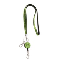 Retractable Pull Badge ID Lanyard Name Card Holder Neck Strap Lightweight Necklace Hanging Rope Reels Key Ring Clips