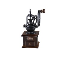Retro Hand Crank Round Wheel Grinder Household Coffee Bean Grinder Manual Coffee Machine Grinder