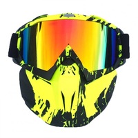 Retro Outdoor Cycling Mask Goggles Motocross Ski Snowboard Snowmobile Face Mask Shield Glasses