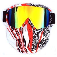 Retro Outdoor Cycling Mask Goggles Motocross Ski Snowboard Snowmobile Face Mask Shield Glasses Eyewear