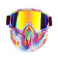 Retro Outdoor Cycling Mask Goggles Motocross Ski Snowboard Snowmobile Face Mask Shield Glasses EyewearXLWK