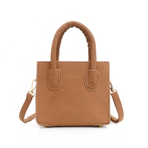 Retro Women Solid Shoulder Top-handle Totes Casual Scrub PU Crossbody Handbag Popular Simple Female Daily Bag