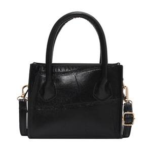Retro Women Stone Print Messenger Handbag PU Leather Solid Shoulder Purse Bags Fashion Exquisite Shopping Bag