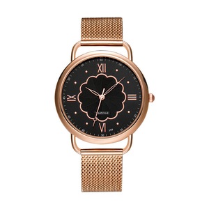 Rose Gold Case Women Wrist Watch Full Steel Casual Style Quartz Watch
