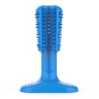 Rubber Molar Stick Toothbrush for Dogs, Size: L(Blue)