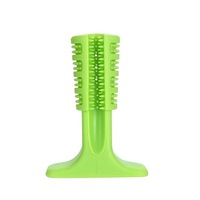 Rubber Molar Stick Toothbrush for Dogs, Size: S(Green)