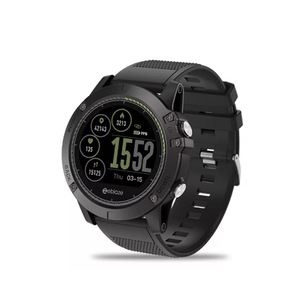 Rugged Inside Out HR Monitor 3D UI All-day Activity Record 1.22Inch Smart Waterproof Watch-BLACK