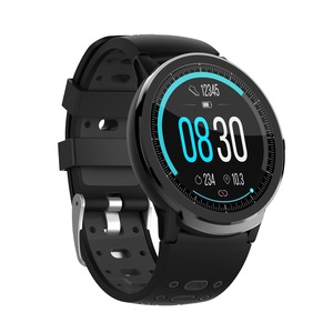 S10 Pro Full Circle Touch Screen Wristband Fitness Tracker Heart Rate Monitor Smart Watch BLACK COLOR
