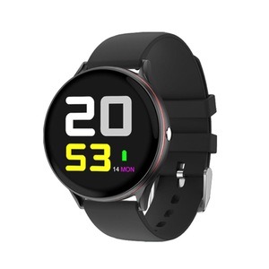 S19 IP68 Touch Screen Wristband Real Time Weather Update Heart Rate Monitor Smart Watch BLACK COLOR
