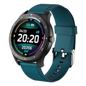 S6 1.3inch Full Touch Screen Female Health Track Heart Rate Blood Pressure Monitor Sport Smart Watch GREEN COLOR