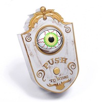 Scary One Eyed Doorbell for Halloween Home Door Decoration white
