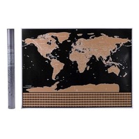 Scratch Off Map Interactive Vacation Poster World Travel Maps LARGE SIZE