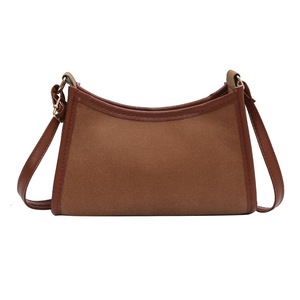 Scrub PU Leather Crossbody Bag Retro Solid Color Ladies Fashion Shoulder Bags Popular Simple Female Daily Bag