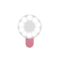 Self-timer supplementary light circular mini-phone supplementary light - PINK