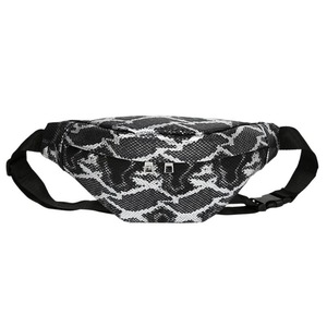 Serpentine Women Fanny Chest Pack PU Leather Waist Belt Bag Fashion Snake Print Female Shoulder Crossbody Bag