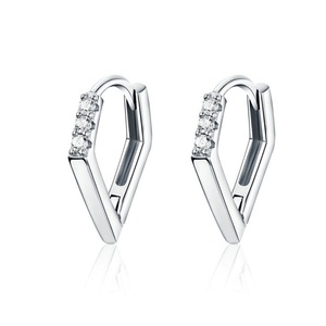 Shape Hoop Earrings Hiphop Earrings for Women Silver plating Punk Fashion Jewelry