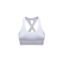Shock-Proof Running Behind Cross Beauty Back Sports Bra - WHITE